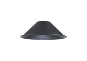 D1031/BL  Dreifa Curved 210mm Shallow Cone (MA) Satin Black Metal Shade